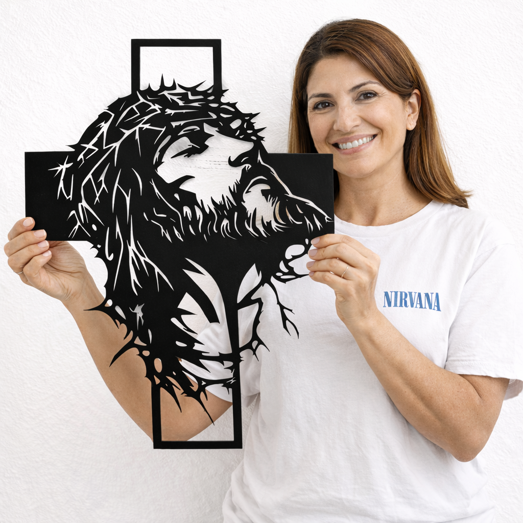 Imagem Jesus cristo em aço inox - 45cm