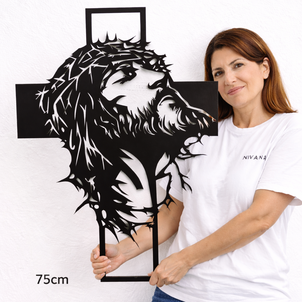 Imagem Jesus cristo em aço inox - 75cm